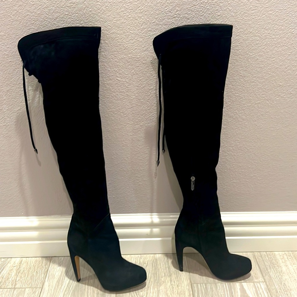 Women knee high suede boot by Sam Edelman,